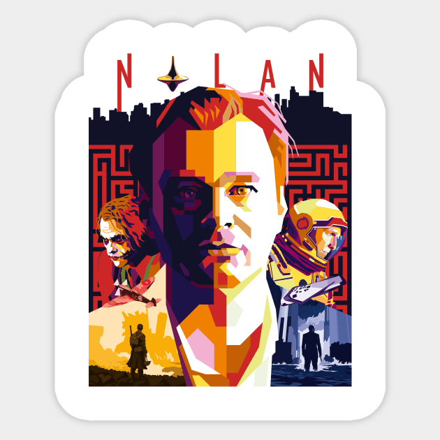 Christopher Nolan Sticker by difrats